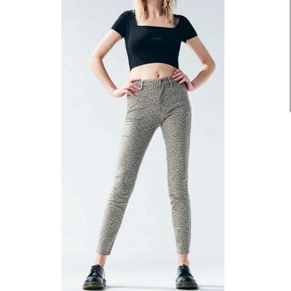 Pacsun Hi Waist Skinny Cheetah Stretchy Jeans - Picture 4 of 8